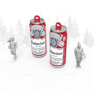 Logo Natal Kustom Tiup Bentuk Botol Bir untuk Acara Promosi - Product Image 2