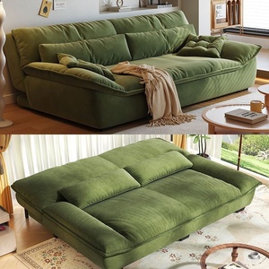 <span class=keywords><strong>Divano</strong></span> a Forma di Barca a Vela Multifunzionale Pieghevole in Tessuto, <span class=keywords><strong>Divano</strong></span> <span class=keywords><strong>Letto</strong></span> a Due Posti per Piccoli Soggiorni, Stile Crema, Famoso su Internet - Product Image 1