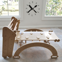 Ensemble de décoration de chambre d'enfant Montessori, rampe d'escalade en bois et balançoire, grimpeur pour bébé pour chambre à coucher, salle à manger, salon, OEM