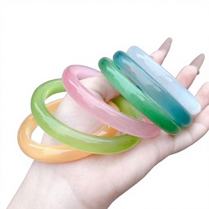 Custom Handmade <b>Resin</b> Bangle Bracelet, Unique Colorful Fashion Jewelry for Women with Modern Artistic Design, Lightweight - Product Image 1
