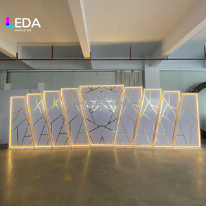 Panneau de fond LEDA, nouveau design, lignes dorées, éléments décoratifs pour banquets de mariage - Product Image 2