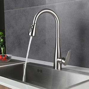 حنفية مطبخ بفتحة واحدة من الفولاذ المقاوم للصدأ بتصميم جديد قابل للسحب لأسفل صنبور رشاش صنبور بمقبض واحد حنفية حوض - Product Image 4