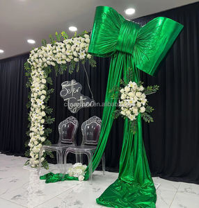 SMOOTHイベント小道具生地シルクジャイアントボウ大すべての色利用可能ビッグボウ結婚式の背景装飾のためのカスタムを受け入れる - Product Image 1