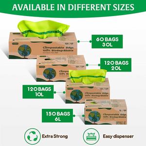 OEM Customized Eco-friendly Biodegradable <b>Compostable</b> Garbage <b>Bags</b> Recycled Plastic Trash <b>Bag</b> - Product Image 3