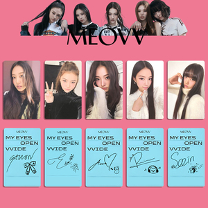 5 pièces/ensemble KPOP MEOVV MES <span class=keywords><strong>YEUX</strong></span> OUVERTS VVIDE Album Photocards GAWON SOOIN ANNA K4 VITRINE GRILL Ver Selfie Cartes Fans Collection Cadeau - Product Image 4