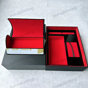 Boîte Cadeau Personnalisée pour Lunettes de Soleil, Boîte de Rangement en Bois de Luxe Multi-emplacements pour Lunettes, Cartes, Stylos, Boîte Cadeau à Tiroir Personnalisée, Logo Accepté - Product Image 2