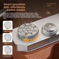 Kamera Selfie HD 64MP Lintas Batas untuk Mahasiswa, Kartu TF, Pemotretan di Rumah, Zoom Optik 7.1x-16x, Layar 2"-3", Pengambilan Video Lithium