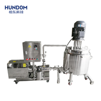 Mélangeur sous vide 300L 500L, pompe à émulsion avec support de levage, machine à émulsifier le corps, réservoir de mélange émulsifiant