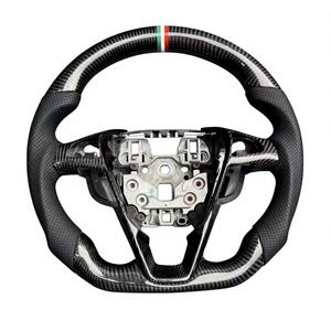 Volant <span class=keywords><strong>sport</strong></span> personnalisé en cuir et fibre de carbone pour Mondeo, Focus, Escape, EVOS, Mustang, avec prise en main de 40/45 mm - Product Image 3