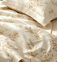 Ensemble de couette 7 pièces 300TC 100% coton style simple floral dessin animé personnalisé pour la maison et l'hôtel