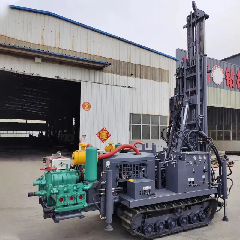 small type high efficiency trailer mounted water well drilling rig for sale