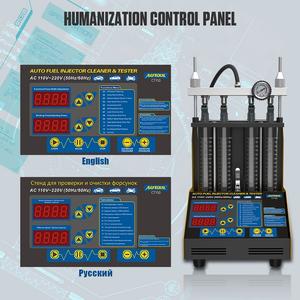 AUTOOL-probador de máquina de coche CT150, limpiador ultrasónico de boquillas de <span class=keywords><strong>inyectores</strong></span> de combustible para motocicleta, herramienta de diagnóstico de 4 cilindros para vehículo - Product Image 4