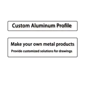 Chine Fabricant série 6000 profilés personnalisés de forme différente en aluminium, profilés extrudés en aluminium