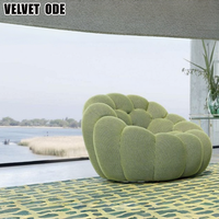 Canapé Bubble Roche Bobois - Rembourrage Velours Doux, Design Rond pour Salon Mobilier Confort Moderne