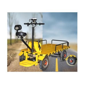 High Load Flatbed Platform <b>Trolley</b> Garden <b>Tool</b> Cart Electric Transport Vehicle Electric Cargo Platform <b>Trolley</b> Cart for Sale - Product Image 6