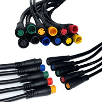 Connecteur étanche mini M8 en nylon IP65 6 broches 5 broches 4 broches 3 broches 2 broches pour câble d'éclairage LED