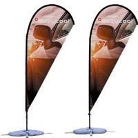 Drapeau à plumes personnalisé avec logo imprimé, facile à installer, imperméable, durable, en polyester, pour le sport, la plage, les bannières volantes