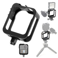 Boîtier de protection pour GoPro Max, cadre à dégagement rapide, coque métallique, support griffe froide, accessoires pour caméra panoramique 360 VR