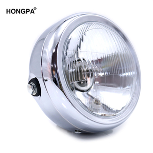 Phare avant de moto rétro modifié rond HONGPA pour accessoires de moto <span class=keywords><strong>Cafe</strong></span> Racer - Product Image 5