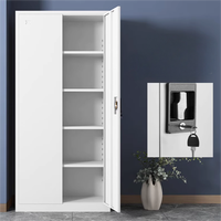 Armoires de classement de bureau, armoire de rangement en acier durable, armoire métallique à 2 portes battantes, armoire de classement en fer pour entreprise avec serrure