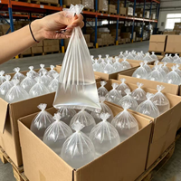 Sac de stockage d'eau en HDPE de qualité alimentaire, à trois soudures latérales, pliable, grande capacité, impression flexo, pour usage domestique