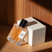 Vente en gros 50 ml 100ml flacons de parfum carrés vides texturés transparents de luxe faciles à sertir 50 ml emballage