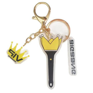 Stray Kids TWICE ATEEZ BIG BANG <span class=keywords><strong>MAMAMOO</strong></span> Idol acrílico llavero Felix coche llavero colgante bolsa accesorios MOMO SAN Fans regalo L04 - Product Image 2