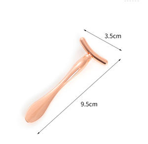 أسطوانة العناية بالعين من سبائك الزنك على شكل T ، ملاقط مكياج معدنية للعناية بالوجه ، أدوات رافع للوجه - Product Image 6