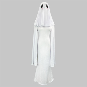 Zixiao Ghost Girl Cosplay Costume White Women's Halloween Stage Dress Adult Performance Wear - Product Image 2