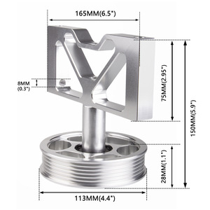 Support de poulie de pompe à air Ford Mustang 5.0 avec poulie pour remplacement et réparation 79-95 - Product Image 2