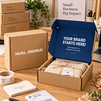Boîtes d'expédition en carton ondulé personnalisées avec logo imprimé, recyclables, pliables, pour produits e-commerce