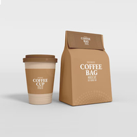 Bas quantité minimale de commande un ensemble de boîtes d'emballage de tasse à café emballage de sachets de café