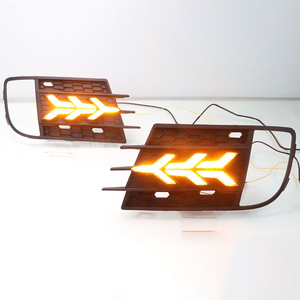 Gobison 3 Couleurs DRL Avec <span class=keywords><strong>Feu</strong></span> de Signalisation Jaune LED Feux Diurnes <span class=keywords><strong>Pour</strong></span> Volkswagen VW Tiguan 2014-2018 Phares Antibrouillard - Product Image 3