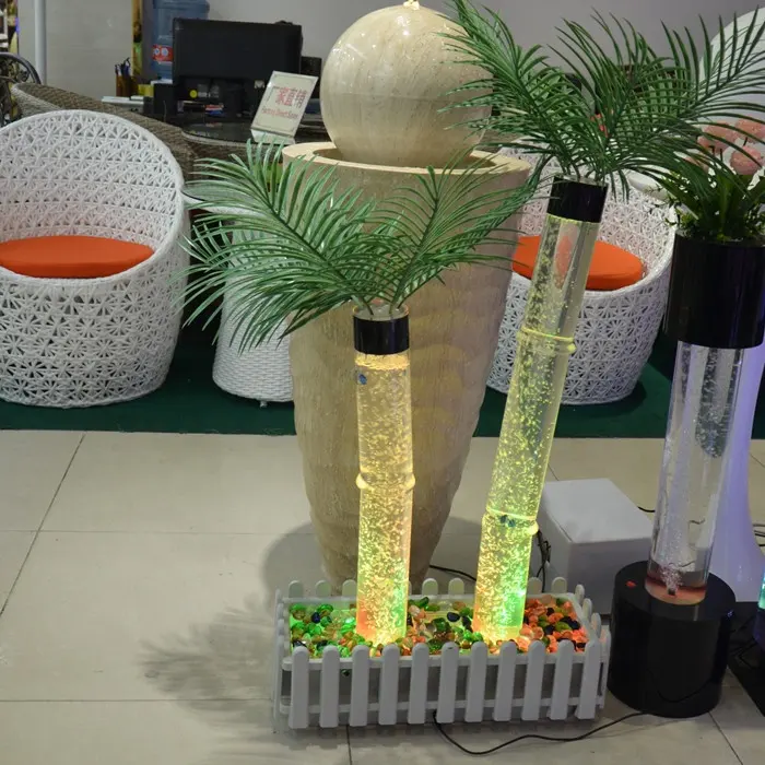 Fornecedor de restaurante led mudando de cor lâmpada bolha de água aniversário festa decorações