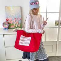Bolsos de Lona con Cierre, Gran Capacidad, para Chicas, Ecológicos, Resistentes al Agua, Portátiles, para Viajes al Aire Libre, Oferta de Verano