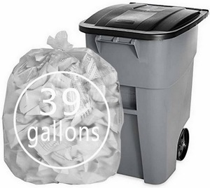 Bolsa de plastico de alta resistencia (contenedor negro rodante de bolsa de <span class=keywords><strong>embalaje</strong></span> de basura - Product Image 1