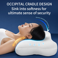 Oreiller ergonomique en mousse à mémoire de forme Cloud, contour 3D zoné, soutien cervical à rebond lent, orthopédique, personnalisable OEM