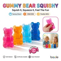 Nouveauté transfrontalière, article très demandé : Schylling Ours Maltose Squishy Souple 9,5x5,5cm, Boîte Couleur, 14 Ans, Fidget à Rebond Lent