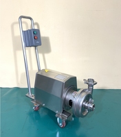 Pompe centrifuge sanitaire en acier inoxydable à circulation électrique monophasée basse pression OEM pour lait/eau/bière/boissons