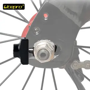 Litepro 14 Zoll Faltrad Single Speed Fahrradkette spanner Anti-Fall-Kette 412-fach Fahrrad Reiß verschluss kette