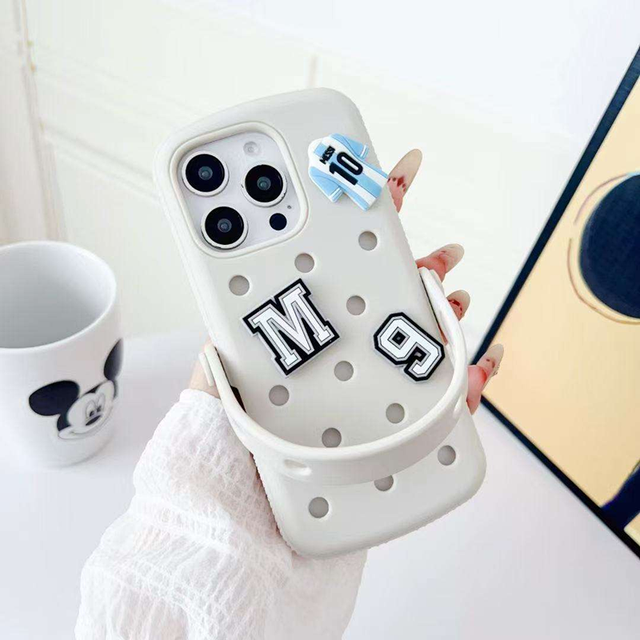 3D Funny Exposed Slipper Beach Shoes Shape Waterproof Shockproof Transparent ABS Mobile Phone Case for