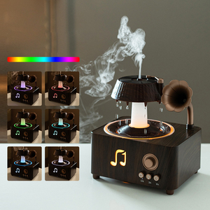 OEM 2026 nouvelle conception unique de gramophone diffuseur d'arôme de parfum humidificateur de goutte de pluie rotatif machine d'aromathérapie d'huile essentielle - Product Image 3