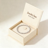 Boîte d'emballage magnétique de luxe pour bijoux, conception personnalisée, boîte cadeau en carton rigide, finition mate, pour colliers, bracelets, boucles d'oreilles