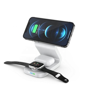 Livraison <span class=keywords><strong>gratuite</strong></span> Station de charge rapide 3 en 1 Chargement rapide sans fil magnétique 15W Chargeur de téléphone sans fil pour téléphone série 15 - Product Image 1