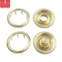 Besi tahan karat 9.5mm 11mm kancing jepret logam pakaian bayi jaket berongga kancing jepret aksesoris jahit