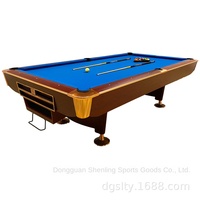 Table de billard 2-en-1 en marbre Table de tennis Standard Commercial Huit pour adultes American Black for Conference Snooker Billard Tables