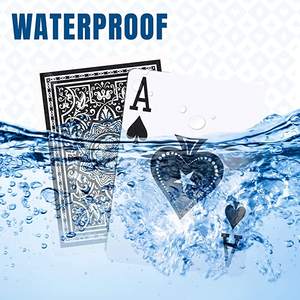 100% cartes à jouer en plastique impression personnalisée <span class=keywords><strong>carte</strong></span> en PVC cartes étanches de taille Standard de <span class=keywords><strong>poker</strong></span> pour les jeux de <span class=keywords><strong>poker</strong></span> Texas Hold'em - Product Image 3