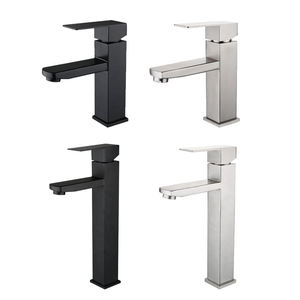 Rubinetto <span class=keywords><strong>Miscelatore</strong></span> per Lavabo Bagno Monocomando Acqua Calda e Fredda in Acciaio Inox 304 <span class=keywords><strong>Nero</strong></span> Bestseller - Product Image 5