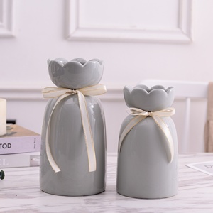 <span class=keywords><strong>Vase</strong></span> en <span class=keywords><strong>céramique</strong></span> <span class=keywords><strong>Ikebana</strong></span>, petit cylindre, pour mariage, en marbre, pour la décoration de la maison - Product Image 4