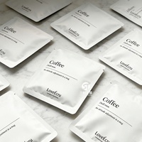 Bolsa de Café en Grano Metalizada Personalizada con Bajo MOQ, Impresión por Grabado, Sin Placa, Embalaje de Té a Prueba de Humedad, Sellado de Tres Lados